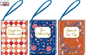 Kleine Anhänger-Bücher: Gute Wünsche - (Herzlichen Glückwunsch / Zum Geburtstag / Genieße den Tag). Coppenrath, 2026.