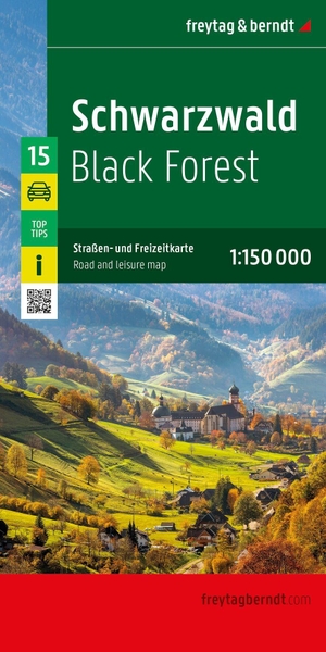 freytag & berndt Straßenkarte Schwarzwald 1:150.000 - Straßen- und Freizeitkarte, mit Infos, Top Tips. Kompass Karten GmbH, 2026.