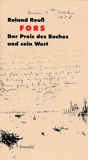 Reuß, Roland. Fors - Der Preis des Buches und sein Wert. Wallstein Verlag GmbH, 2020.
