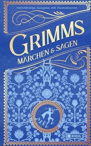 Grimm, Jacob / Wilhelm Grimm. Grimms Märchen und Sagen (vollständige Ausgabe) - Cabra-Leder mit zweifarbigen Prägungen. Nikol Verlagsges.mbH, 2023.