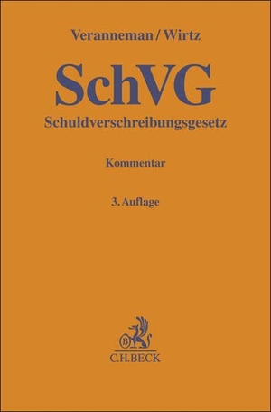 Veranneman, Peter / Johannes Wirtz (Hrsg.). Schuldverschreibungsgesetz - einschließlich U.S.A. und England. C.H. Beck, 2026.