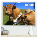 Kühe / Geburtstagskalender (hochwertiger Premium Wandkalender 2024 DIN A2 quer), Kunstdruck in Hochglanz