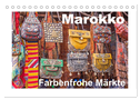 Marokko - Farbenfrohe Märkte (Tischkalender 2024 DIN A5 quer), CALVENDO Monatskalender