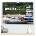 Brasilien 2024 Leben am Amazonas (hochwertiger Premium Wandkalender 2024 DIN A2 quer), Kunstdruck in Hochglanz