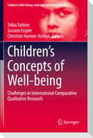 Children¿s Concepts of Well-being