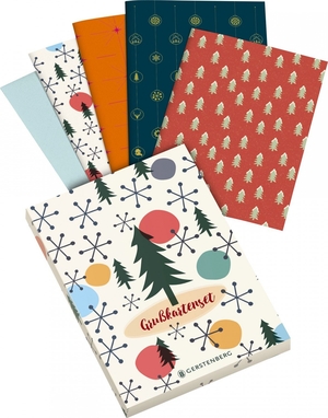 Weihnachten - Grußkartenset - 8 Klappkarten mit Kuvert, 4 farbige Motive. Gerstenberg Verlag, 2017.