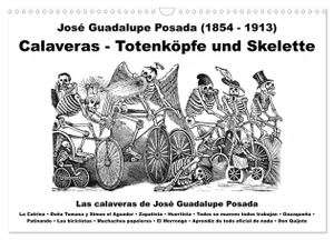 Liepke, Claus. Calaveras - Totenköpfe und Skelette (Wandkalender 2024 DIN A3 quer), CALVENDO Monatskalender - Tag der Toten und Halloween. Calvendo, 2023.