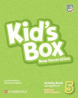Nixon, Caroline / Michael Tomlinson. Kid's Box New Generation Level 5 Activity Book with Home Booklet and Digital Pack English for Spanish Speakers. Cambridge University Press & Assessment, 2026.