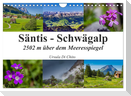 Säntis - Schwägalp (Wandkalender 2024 DIN A4 quer), CALVENDO Monatskalender