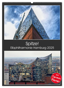 Spitze! Elbphilharmonie Hamburg 2025 (Wandkalender 2025 DIN A2 hoch), CALVENDO Monatskalender