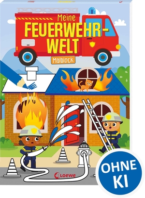 Meine Feuerwehr-Welt - Malblock - 24 kreative und abwechslungsreiche Feuerwehr-Motive zum Ausmalen - Für Kinder ab 5 Jahren. Loewe Verlag GmbH, 2026.