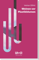 Weinen vor Plastikblumen