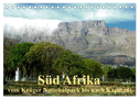Süd Afrika - vom Krüger Nationalpark bis nach Kapstadt (Tischkalender 2024 DIN A5 quer), CALVENDO Monatskalender
