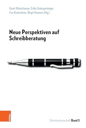 Wetschanow, Karin / Birgit Huemer et al (Hrsg.). Neue Perspektiven auf Schreibberatung. Boehlau Verlag, 2023.