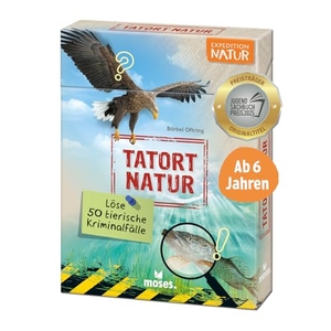 Oftring, Bärbel. Expedition Natur - Tatort Natur - Löse 50 tierische Kriminalfälle. moses. Verlag GmbH, 2025.