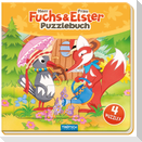 Trötsch Unser Sandmännchen Puzzlebuch mit 4 Puzzle Fuchs und Elster