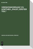Verskonkordanz zu Goethes "Faust, Erster Teil"