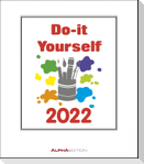 Do-it-Yourself Bastelkalender 2022 klein. Bastelpapier weiß