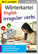 Wörterkartei English Irregular verbs