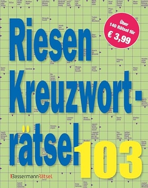 Krüger, Eberhard. Riesen-Kreuzworträtsel 103 (5 Exemplare à 3,99 EUR). Bassermann, Edition, 2025.