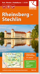 Rad-, Wander und Paddelkarte Rheinsberg - Stechlin