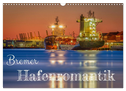 Bremer Hafenromantik (Wandkalender 2024 DIN A3 quer), CALVENDO Monatskalender