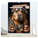 Stylische Hunde (hochwertiger Premium Wandkalender 2024 DIN A2 hoch), Kunstdruck in Hochglanz
