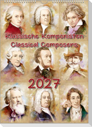 Komponisten-Kalender, ein Musik-Kalender 2027, DIN A3
