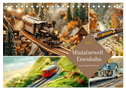 Miniaturwelt Eisenbahn - Zug um Zug ins Abenteuer (Tischkalender 2025 DIN A5 quer), CALVENDO Monatskalender