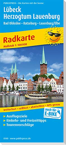 Lübeck - Herzogtum Lauenburg, Bad Oldesloe - Ratzeburg - Lauenburg/Elbe 1:100 000