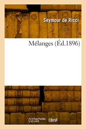 Ricci-S. Mélanges. Hachette Livre, 2022.