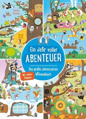 Kissling, Sandra. Ein Jahr voller Abenteuer - Das große Jahreszeiten-Wimmelbuch - Ein Wimmelbuch in extragroßem Format und mit vielen Klappen ab 2,5 Jahren. Penguin junior, 2024.