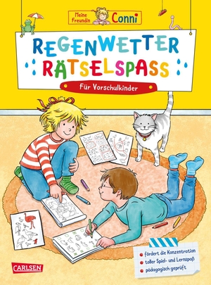 Sörensen, Hanna. Conni Gelbe Reihe (Beschäftigungsbuch): Regenwetter-Rätselspaß für Vorschulkinder. Carlsen Verlag GmbH, 2026.