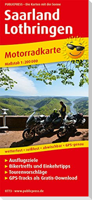 Motorradkarte Saarland - Lothringen 1:200 000
