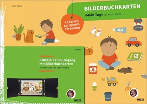 Storz, Julia. Bilderbuchkarten »Mein Tag« von Katrin Wiehle - 12 Karten zur Sprachförderung, mit Booklet. Beltz Verlagsgruppe, 2021.