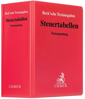Sauer, Otto M. (Hrsg.). Steuertabellen (mit Fortsetzungsnotierung). Inkl. 160. Ergänzungslieferung - Loseblatt-Textsammlung. C.H. Beck, 2024.