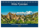 Wilde Pyrenäen (Tischkalender 2024 DIN A5 quer), CALVENDO Monatskalender