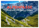 ALPENPÄSSE Österreich - Schweiz - Italien (Wandkalender 2024 DIN A3 quer), CALVENDO Monatskalender