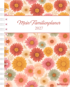 Neumann Verlage GmbH & Co. KG (Hrsg.). Familienplaner-Buch Flowers 2027 - Buchkalender 17,5x23,1 cm - Wochenplaner mit 5 Spalten, Tasche für lose Zettel & wöchentlichen Alltagstipps für Familienorganisation. Neumann Verlage GmbH & Co, 2026.