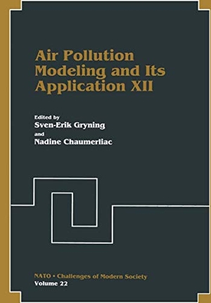North Atlantic Treaty Organization / NATO/Ccms International Technical Meetin. Air Pollution Modeling and Its Application XII. Springer Nature B.V., 1998.