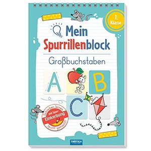Trötsch Verlag GmbH & Co. KG (Hrsg.). Trötsch Mein Spurrillenblock Großbuchstaben Übungsbuch - Übungsbuch Beschäftigungsbuch Lernbuch. Trötsch Verlag GmbH, 2021.