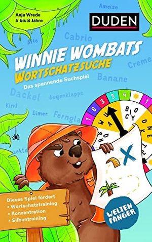 Wrede, Anja. Weltenfänger: Winnie Wombats Wortschatzsuche (Spiel) - Das spannende Suchspiel. Bibliograph. Instit. GmbH, 2020.