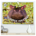 Emotionale Momente: Nilpferde hautnah (hochwertiger Premium Wandkalender 2025 DIN A2 quer), Kunstdruck in Hochglanz