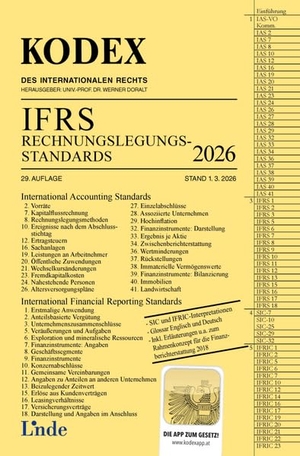 Wagenhofer, Alfred. KODEX IFRS - Rechnungslegungsstandards 2026. Linde Verlag, 2026.