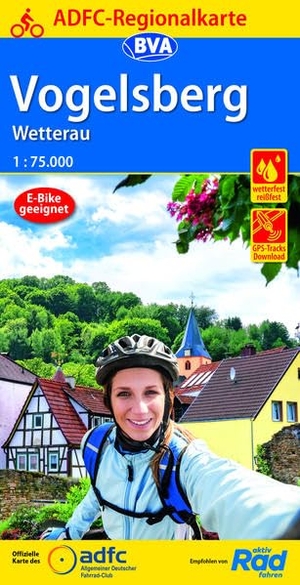 Allgemeiner Deutscher Fahrrad-Club e.V. / BVA BikeMedia GmbH (Hrsg.). ADFC-Regionalkarte Vogelsberg Wetterau, 1:75.000, mit Tagestourenvorschlägen, reiß- und wetterfest, E-Bike-geeignet, GPS-Tracks Download. BVA Bielefelder Verlag, 2021.