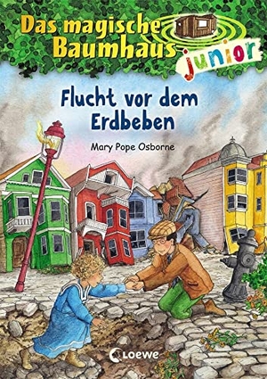 Pope Osborne, Mary. Das magische Baumhaus junior (Band 22) - Flucht vor dem Erdbeben - Kinderbuch zum Vorlesen und ersten Selberlesen - Mit farbigen Illustrationen - Für Mädchen und Jungen ab 6 Jahre. Loewe Verlag GmbH, 2020.