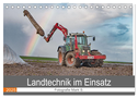 Landtechnik im Einsatz (Tischkalender 2025 DIN A5 quer), CALVENDO Monatskalender