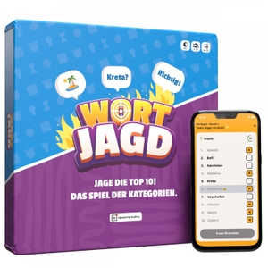 D&R DENKRIESEN GmbH (Hrsg.). DYNAMITE GAMES® - Wortjagd - "Jage die Top 10! Das Spiel der Kategorien." - Jage die Top 10! Das Spiel der Kategorien.. D&R DENKRIESEN GmbH, 2024.