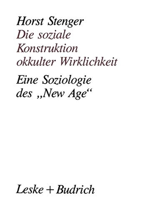 Die soziale Konstruktion okkulter Wirklichkeit - Eine Soziologie des ¿New Age¿. VS Verlag für Sozialwissenschaften, 2012.