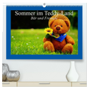 Sommer im Teddy-Land. Bär und Freunde (hochwertiger Premium Wandkalender 2025 DIN A2 quer), Kunstdruck in Hochglanz
